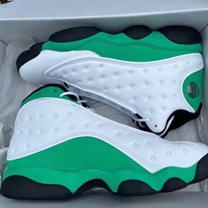 Green Jordan 13s